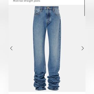 The ATTICO Blue Scrunch Jeans